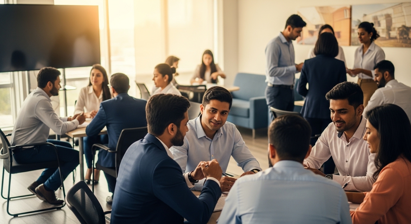 Professional coaching session in India